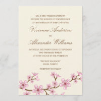 CHERRY BLOSSOMS | WEDDING INVITATION