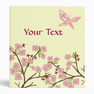 Cherry_blossoms with butterflies binder