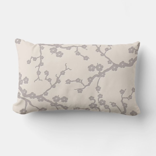 Cherry Blossons Lumbar Pillow (Front)