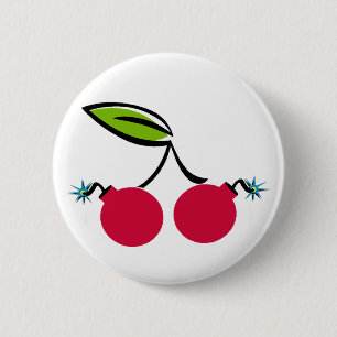 Cherry Bomb 2 Inch Round Button