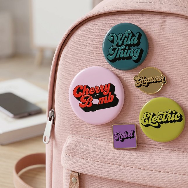 Cherry Bomb 2 Inch Round Button (Creator Uploaded)