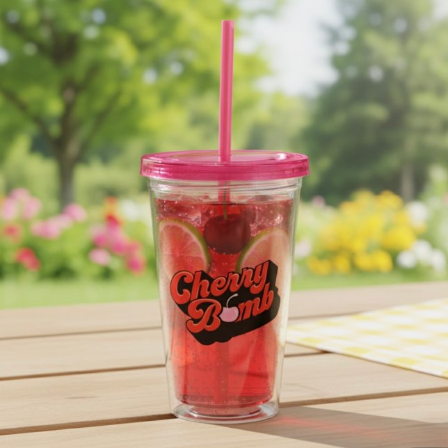 Cherry Bomb Acrylic Tumbler (Creator Uploaded)