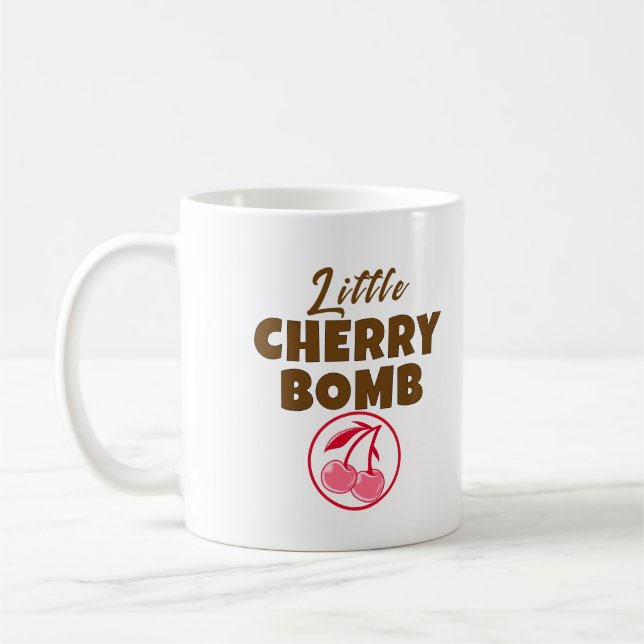 cherry bomb coffee mug (Left)