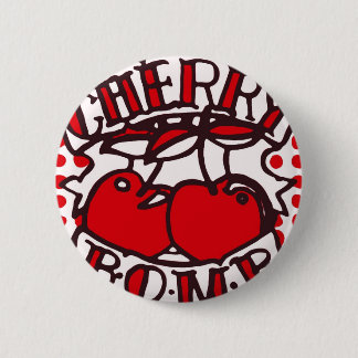 Cherry bomb design 2 inch round button