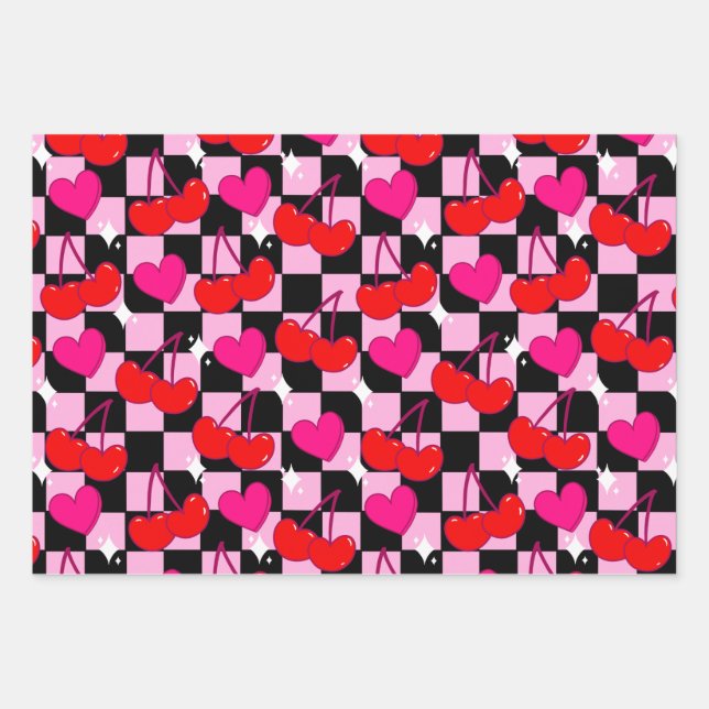 Cherry Bomb Wrapping Paper Sheet (Front)