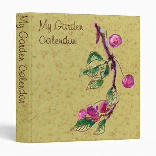 Cherry Branches Garden Calendar Binder