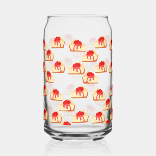 Cherry Cheesecake Dessert Can Glass