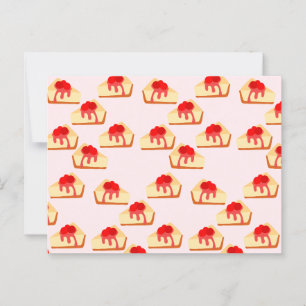 Cherry Cheesecake Dessert Postcard