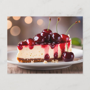 Cherry Cheesecake Postcard