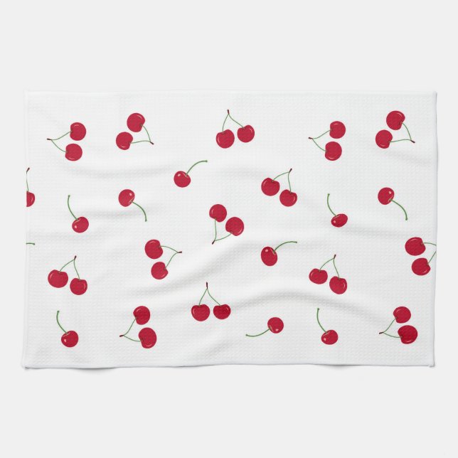 Cherry Cherries Kitchen Towel (Horizontal)