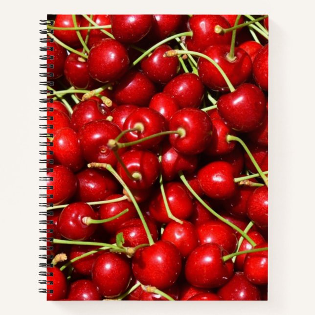 Cherry Cherries Red Notebook (Front)