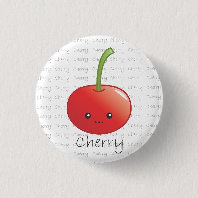 Cherry - Cherry 1 Inch Round Button (Front)