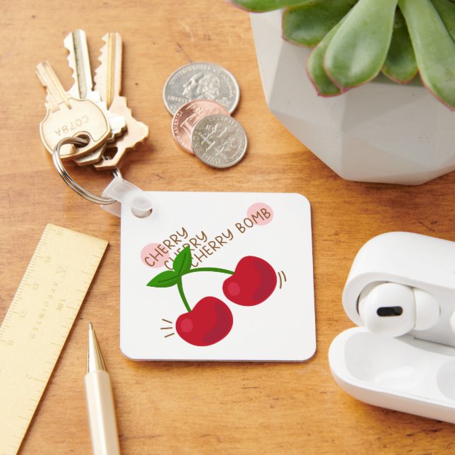 Cherry Cherry Cherry Bomb Keychain (Desk)