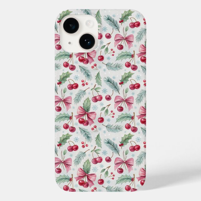 Cherry Christmas Case-Mate iPhone Case (Back)
