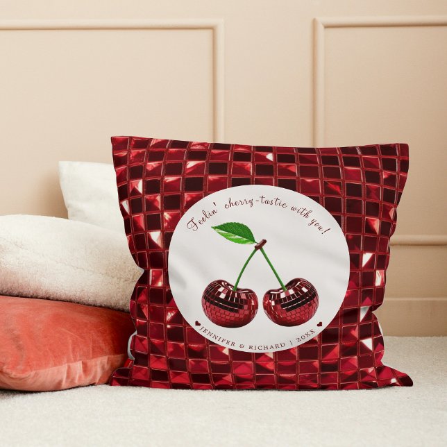 Cherry Coded Valentine's Day Custom Throw Pillow (Cherry Coded Valentine's Day Custom Throw Pillow
)