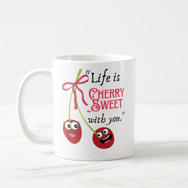 CHERRY  COFFEE MUG (Left)