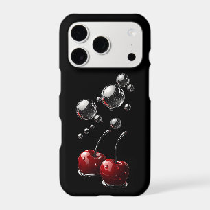 Cherry Cola Bubbles iPhone Case   Chrome Cherry