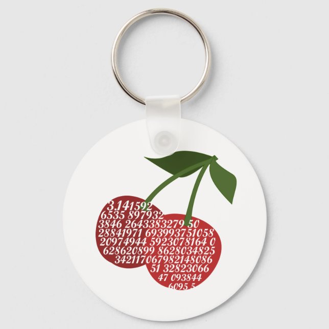 Cherry Complete Pi Keychain (Front)