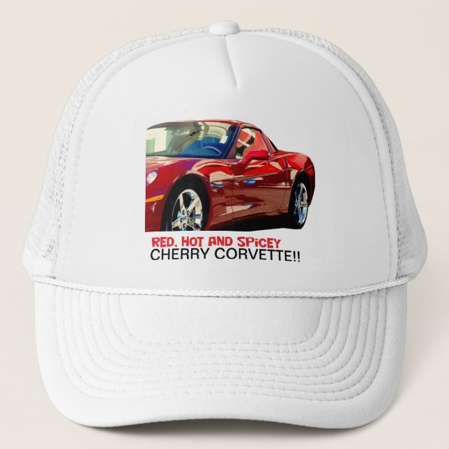 CHERRY CORVETTE TRUCKER HAT (Front)
