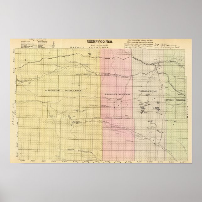 Cherry County, Nebraska Poster (Front)