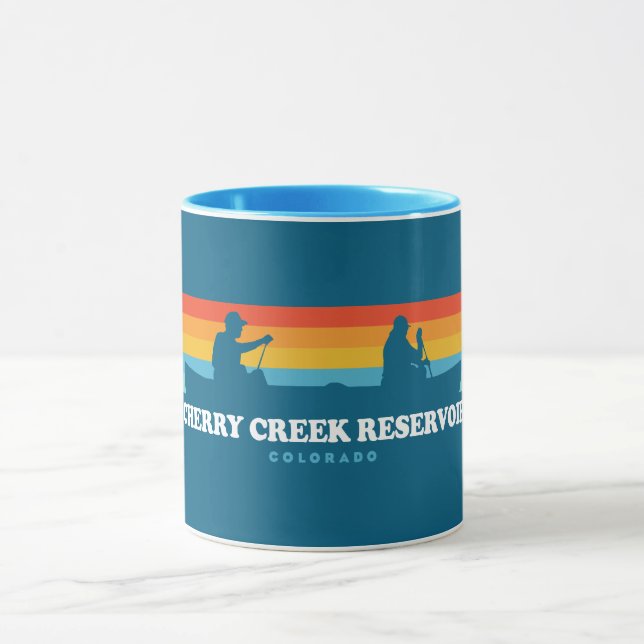 Cherry Creek Reservoir Colorado Canoe Mug (Center)