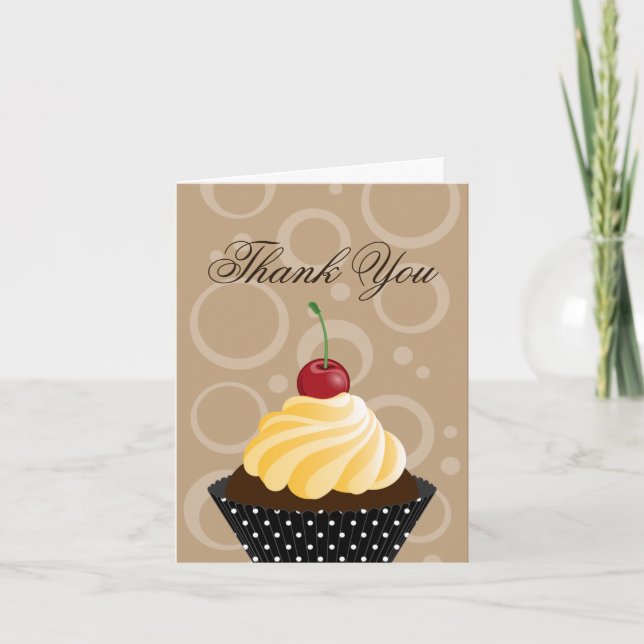 Cherry Cupcake Bakery Merci Cartes (Devant)