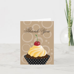 Cherry Cupcake Bakery Merci Cartes