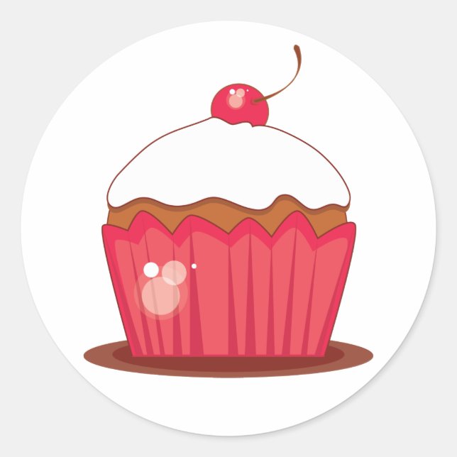 Cherry Cupcake Coordinating Envelope Seals (Front)