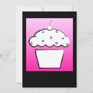 cherry cupcake invitation