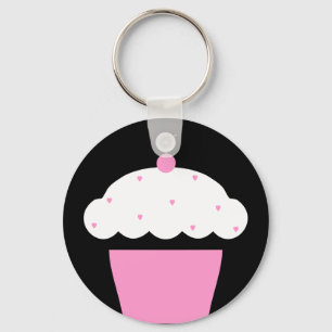 cherry cupcake keychain
