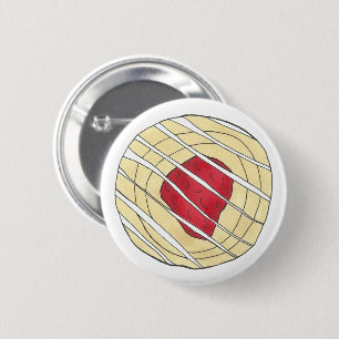 Cherry Danish Viennoiserie Pastry Chef Bakery 2 Inch Round Button