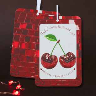 Cherry Disco Ball Valentine's Day  Air Freshener