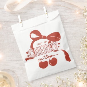 Cherry First Coquette Girls 1st Birthday Favour Bag