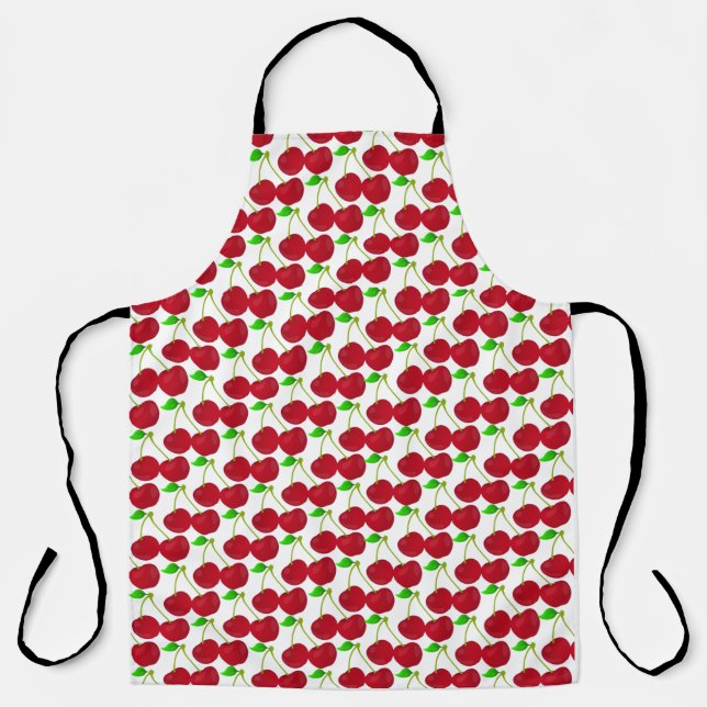 Cherry Flavoued All-Over Print Apron (Front)
