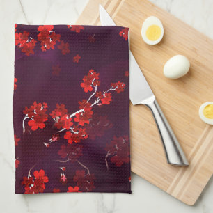 Cherry Flower 3 Kitchen Towel