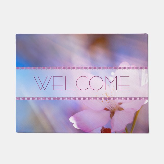 Cherry flower Heaven light Doormat (Front)