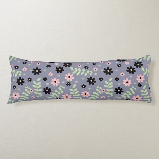 cherry flowers pattern  body pillow (Front)