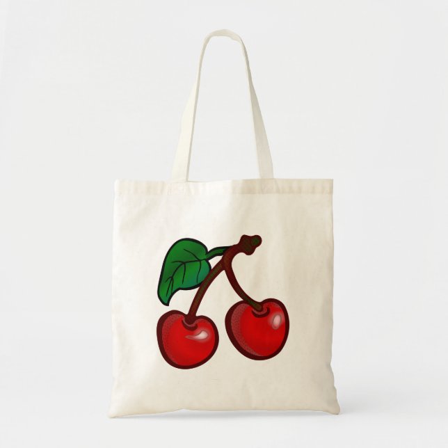 cherry, food, fruit tote bag (Front)