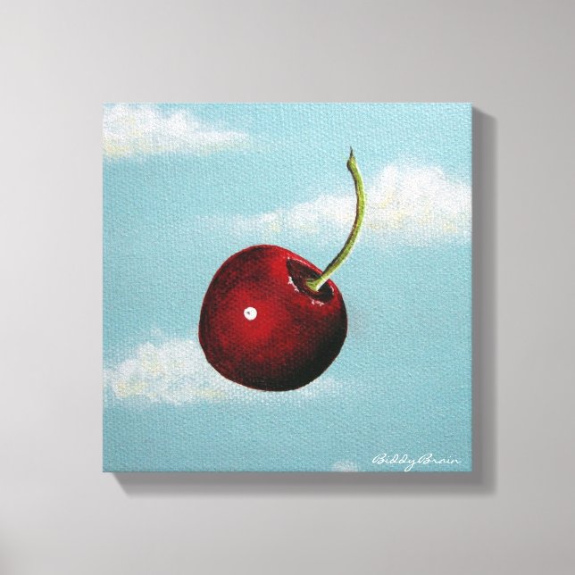 Cherry Free Fall Canvas Print (Front)