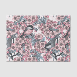 Cherry garden tissue paper