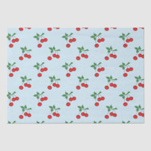 Cherry Graphic Modern Red Cherries Tissue Paper