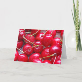 Cherry greetings card