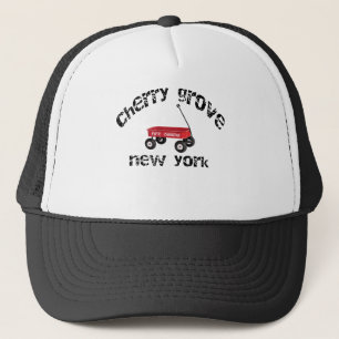 Cherry Grove Fire Island Red Wagon New York beach Trucker Hat