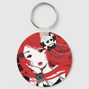 Cherry Gunshot Keychain