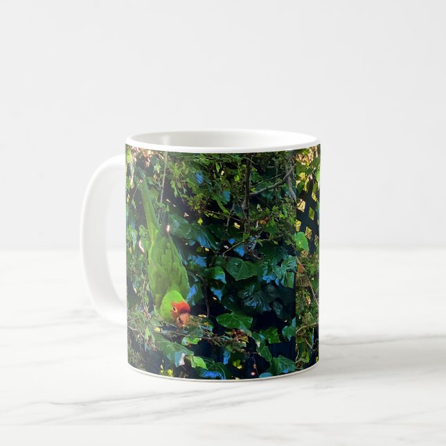 Cherry Headed Conure #1 Mug (Front Left)
