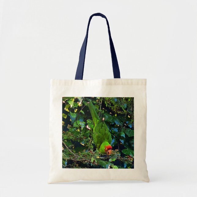 Cherry Headed Conure #1 Tote Bag (Front)