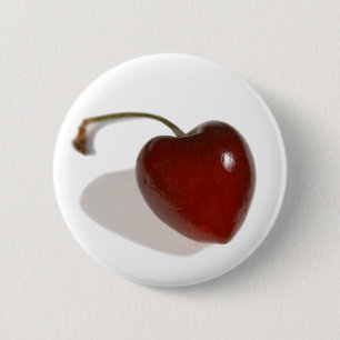 Cherry Heart Button