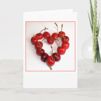 Cherry Heart Card