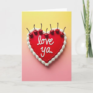 Cherry Heart Love Ya Card