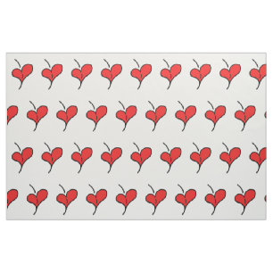 Cherry Hearts Fabric